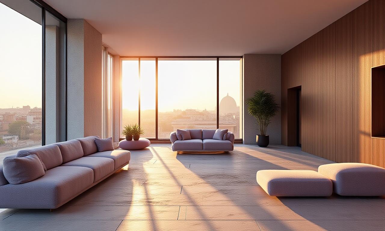 Interno contemporaneo di design a Roma